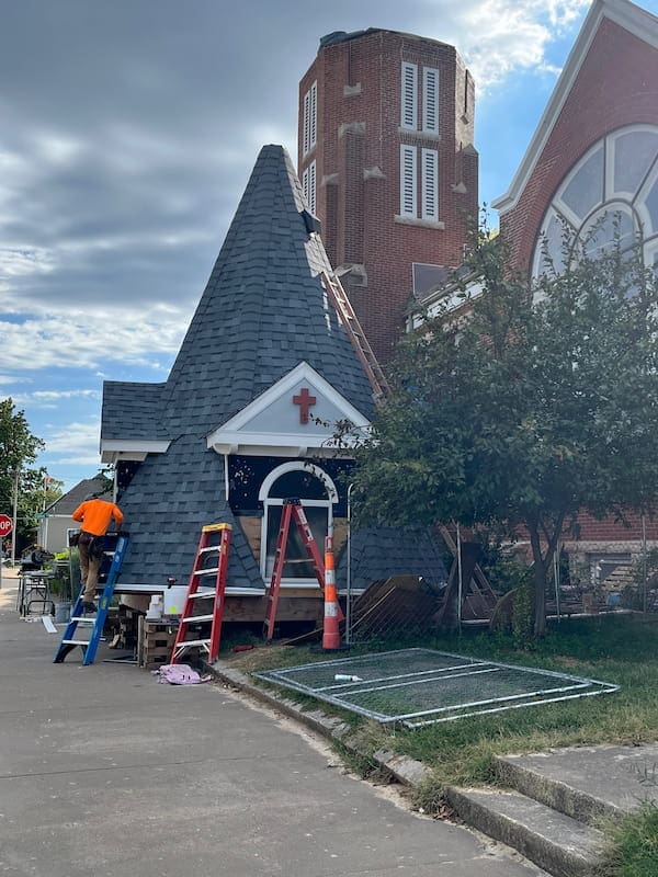 Coats St Steeple Ground Construction
