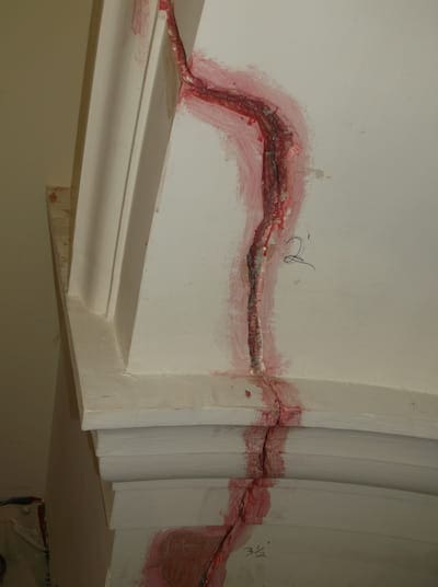 Senate Curved Wall Cracks