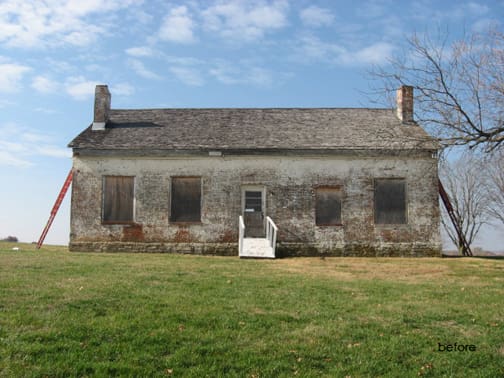 T.h. Hickman House Before