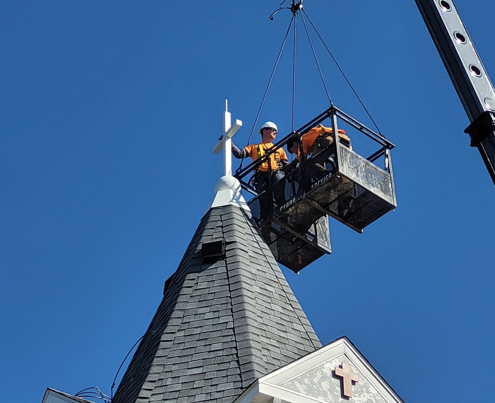 Coats St Steeple Setting The Cross (1)